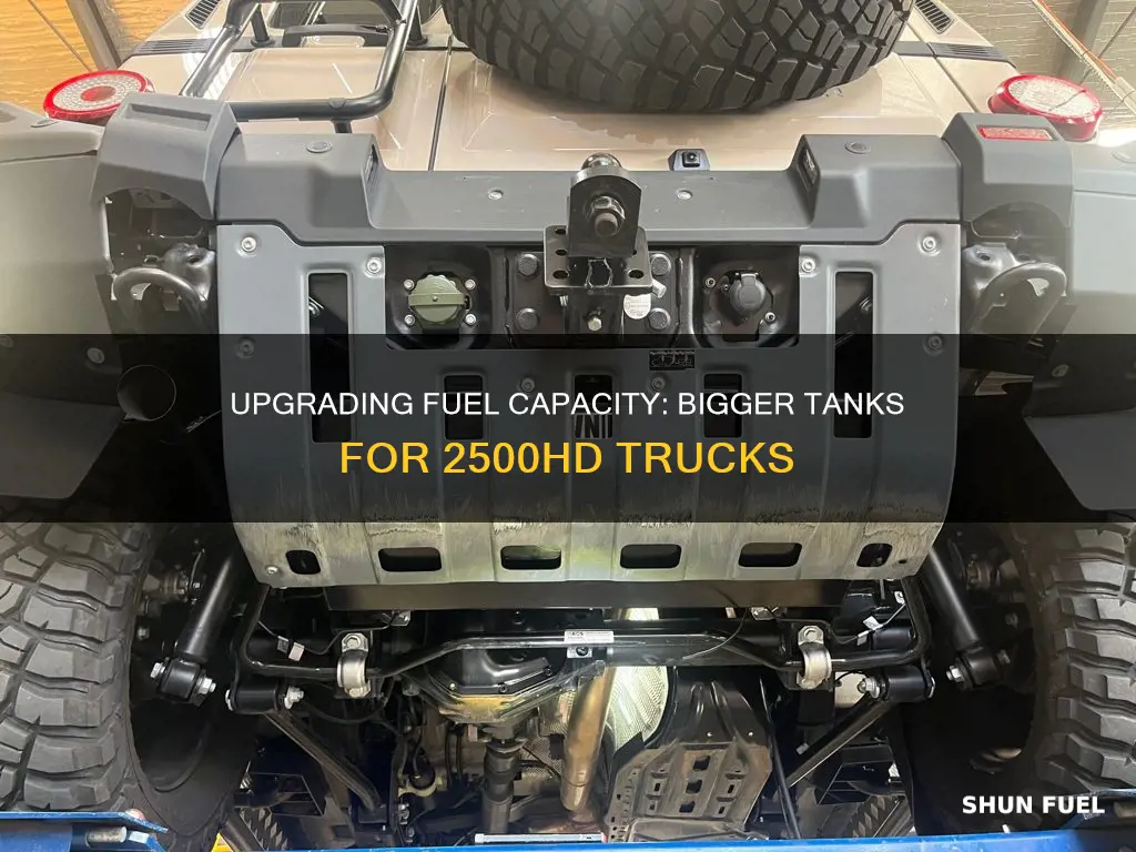 can i put a larger fuel tank in my 2500hd