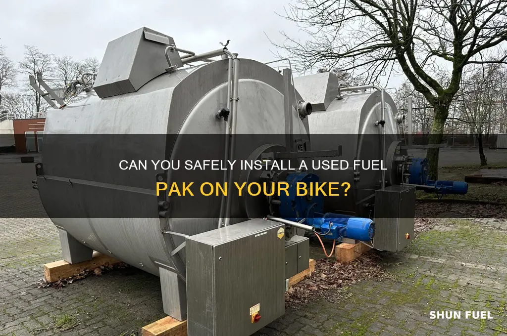 can i put a used fuel pak on my bike