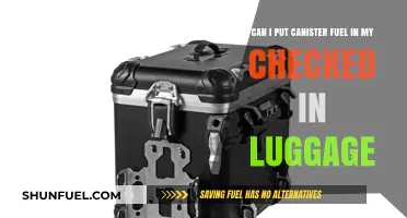 Canister Fuel in Checked Luggage: TSA Rules and Airline Policies