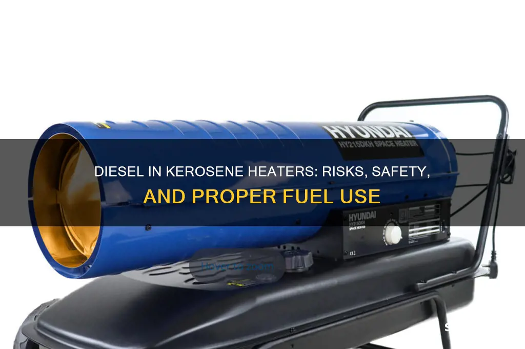 can i put diesel fuel in a kerosene heater