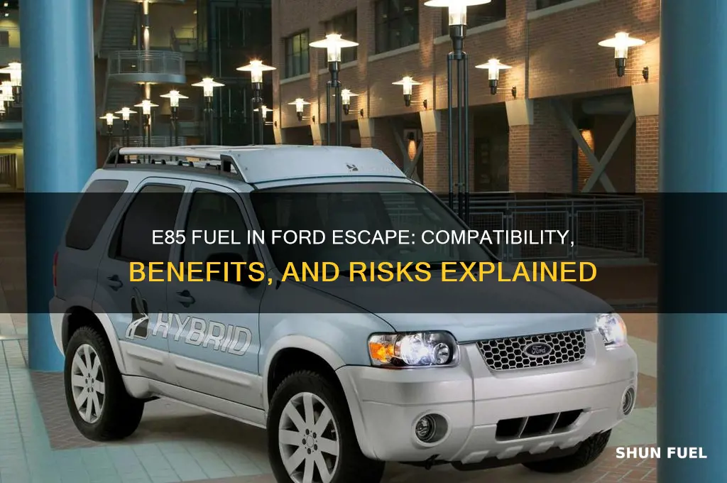 can i put e85 fuel in my ford escape
