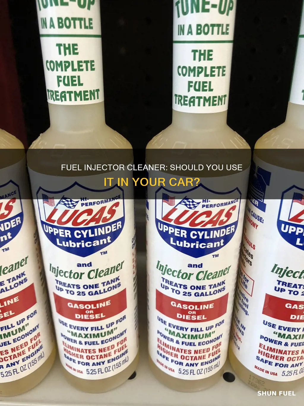 can i put fuel injector cleaner in my car