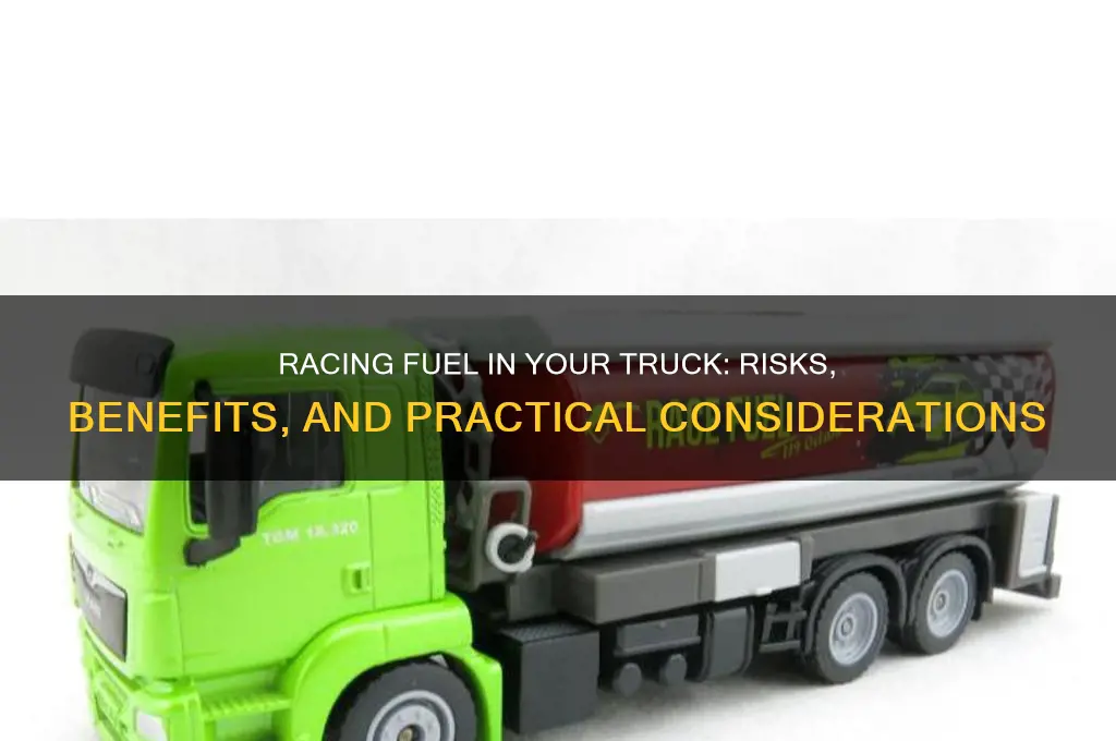 can i put racing fuel in my truck