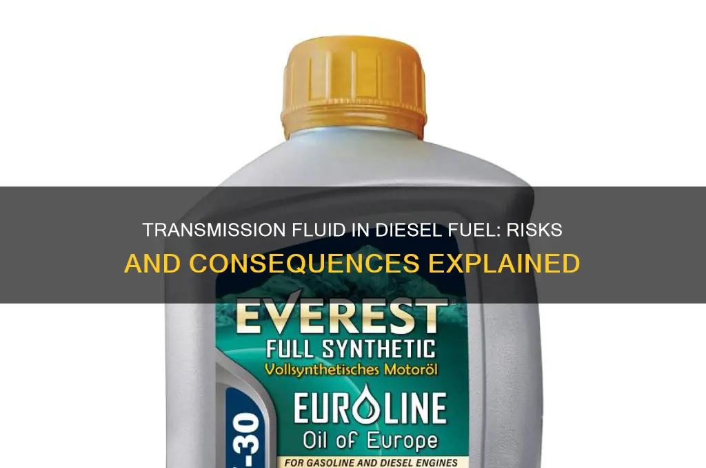 can i put transmission fluid in my diesel fuel