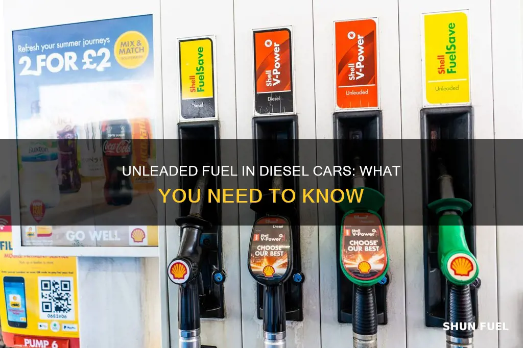 can i put unleaded fuel in a diesel car