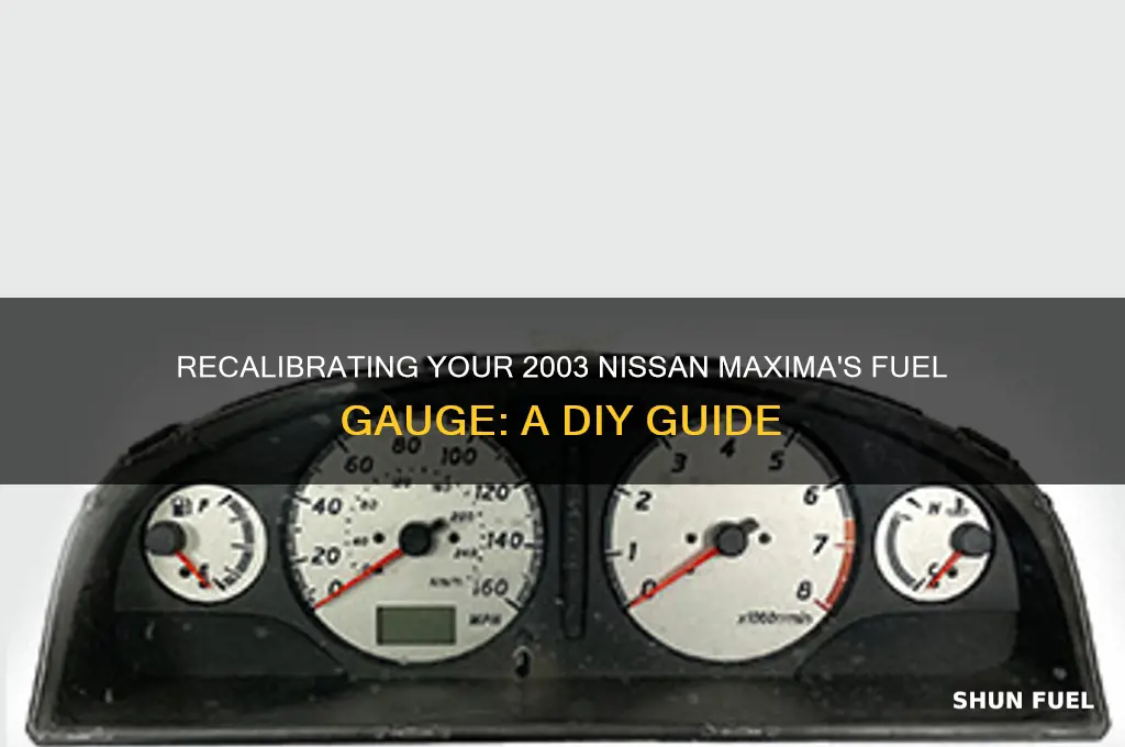 can i recalibrate fuel gauge in 2003 nissan maxima
