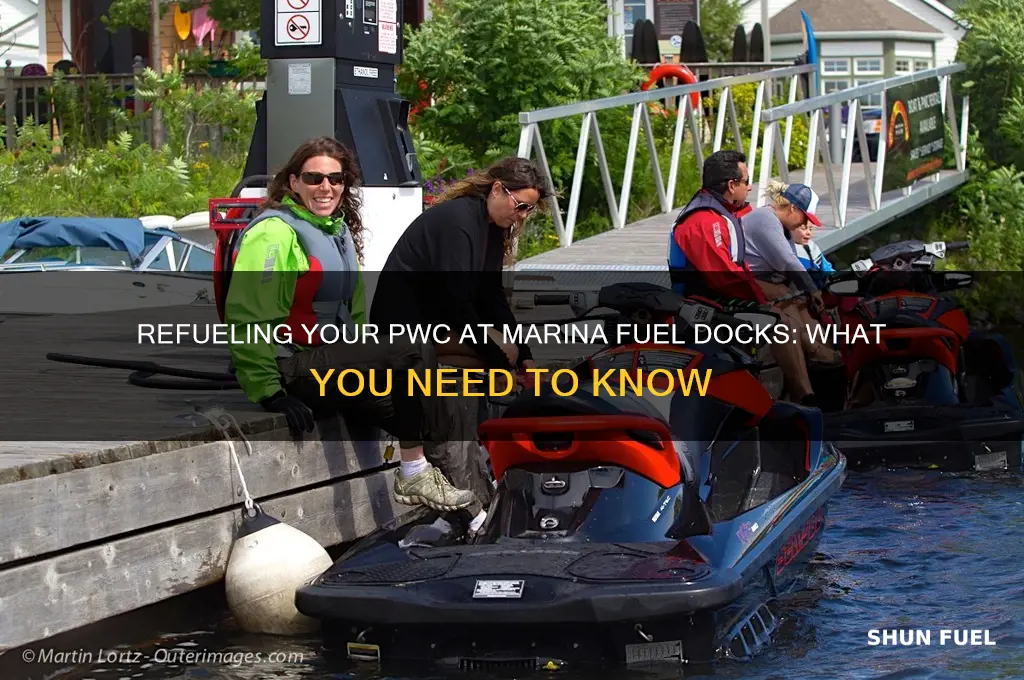 can i refuel my pwc at a marina fuel dock