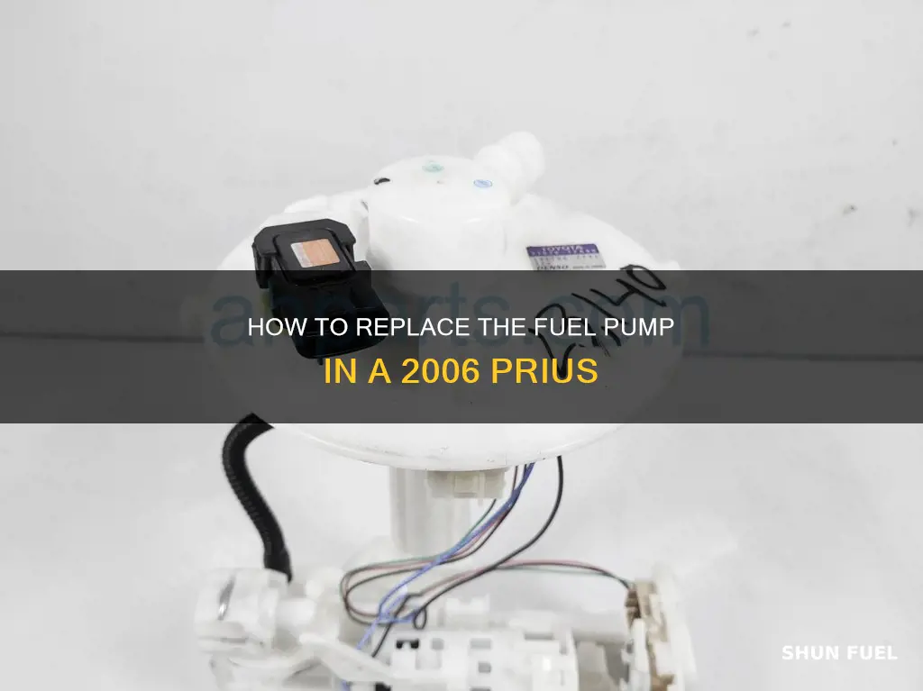 can i replace fuel pump in my 2006 prius