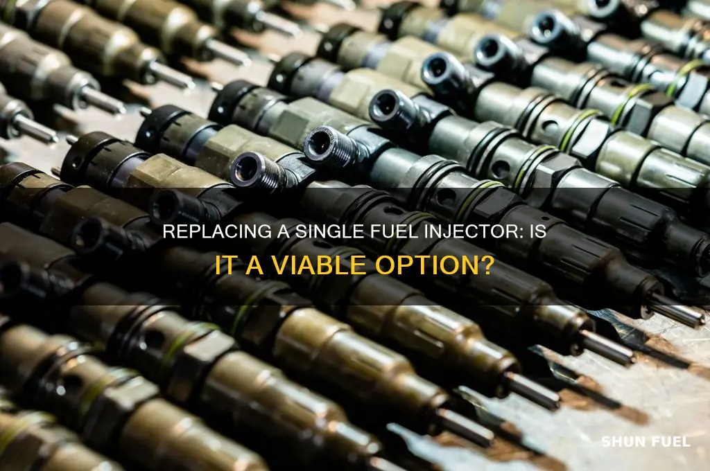 can i replace just one fuel injector