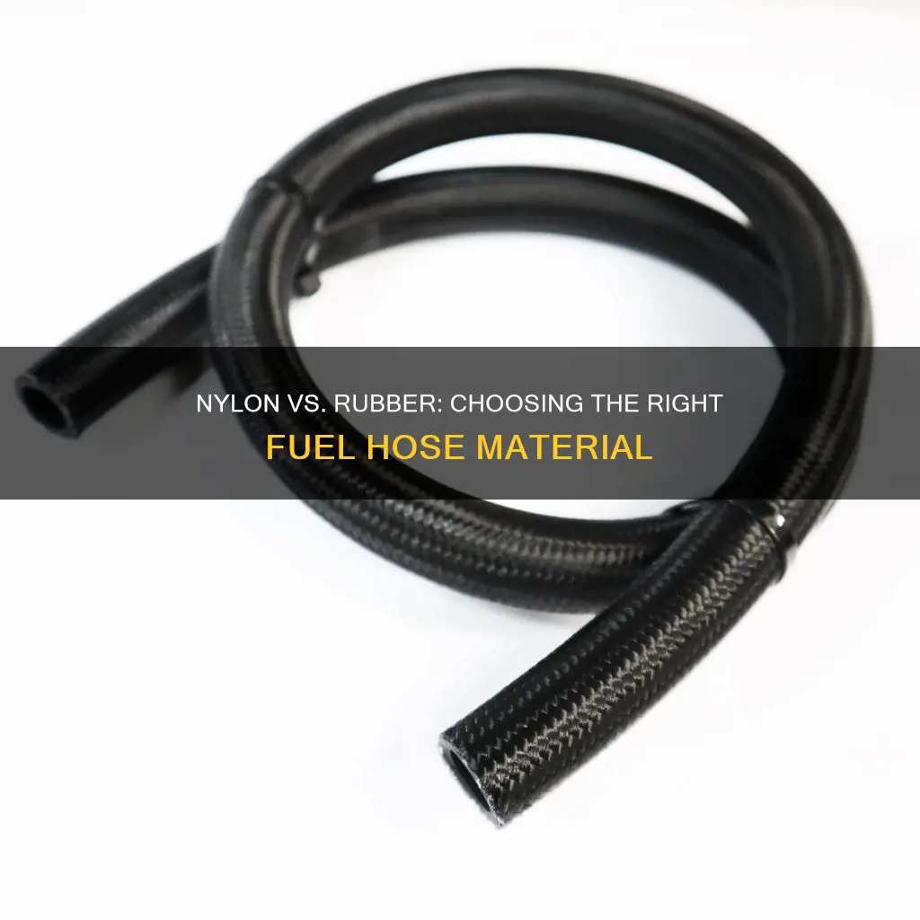 can i replace nylon fuel hose with rubber