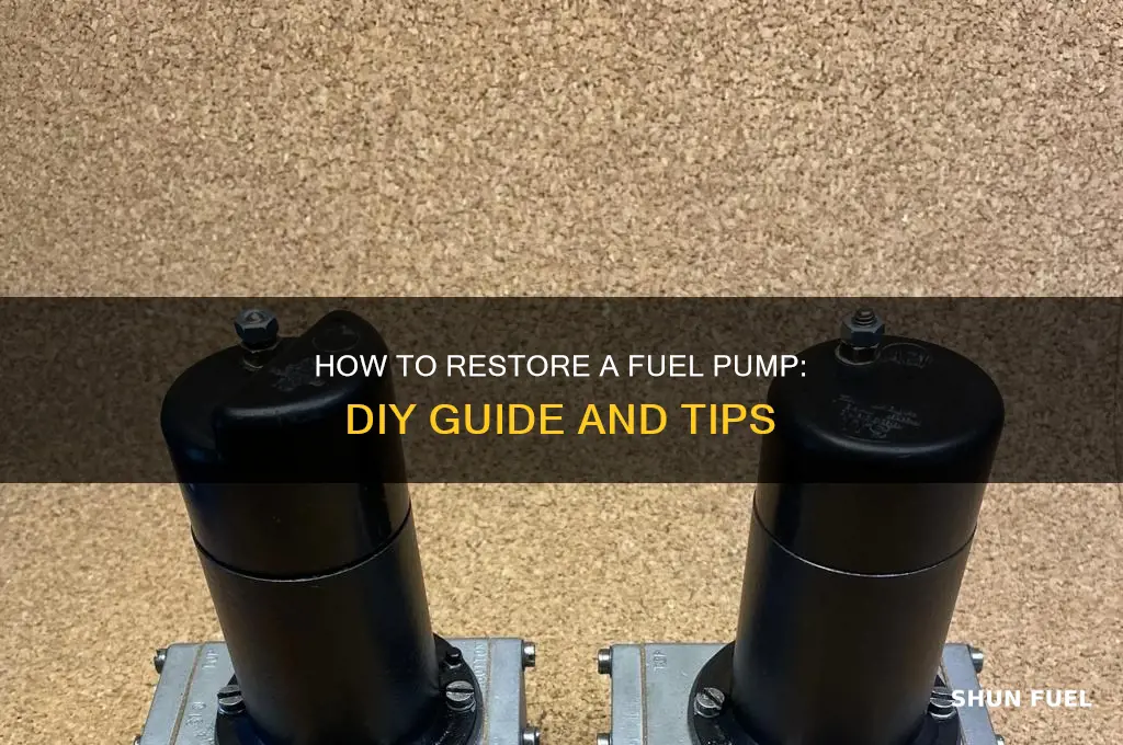 can i restore a fuel pump