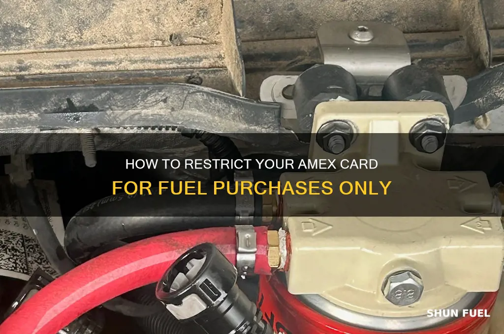 can i restrict amex card to fuel only