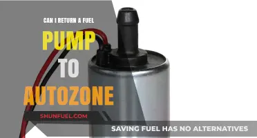 Returning a Fuel Pump to AutoZone: Policies, Procedures, and Tips