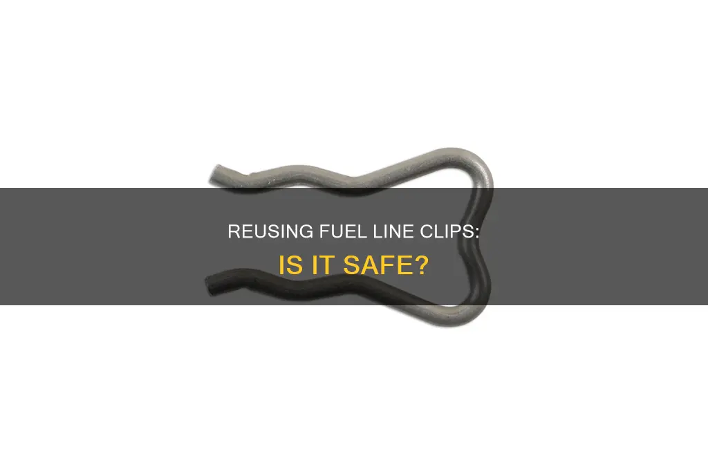 can i reuse fuel line clips