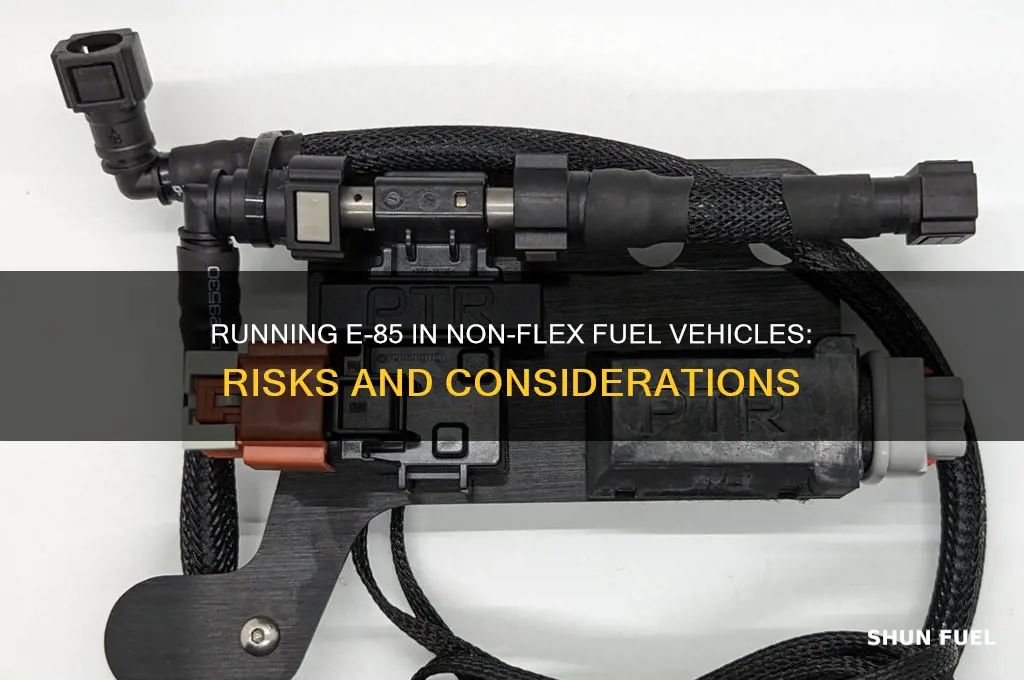 can i run a non flex fuel vehicle with e-85