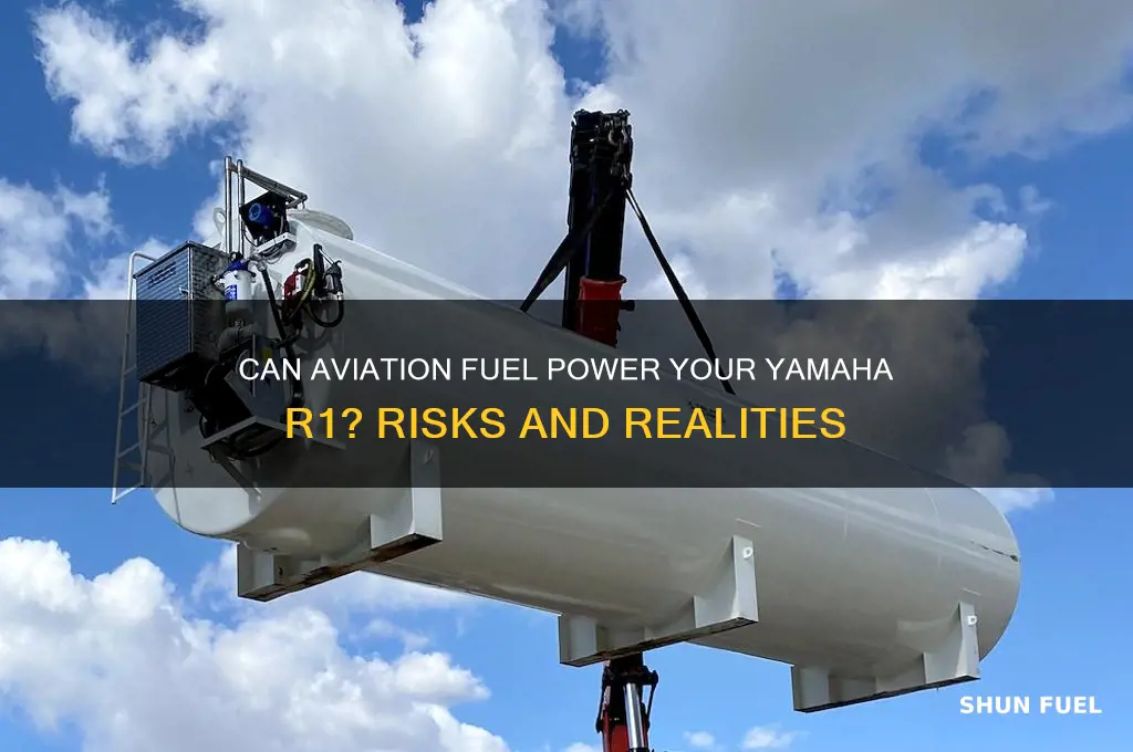 can i run aviation fuel in my r1