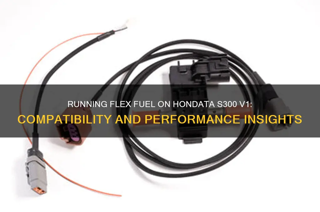 can i run flex fuel with hondata s300 v1
