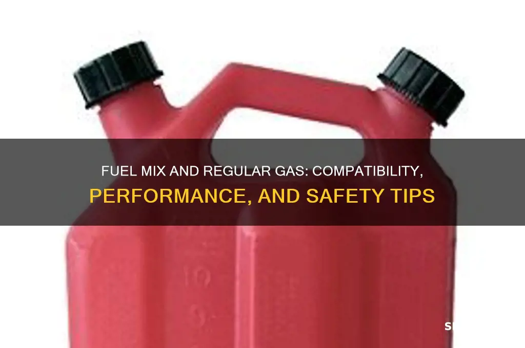 can i run fuel mix with regular gas