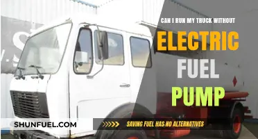 Running a Truck Without an Electric Fuel Pump: Is It Possible?