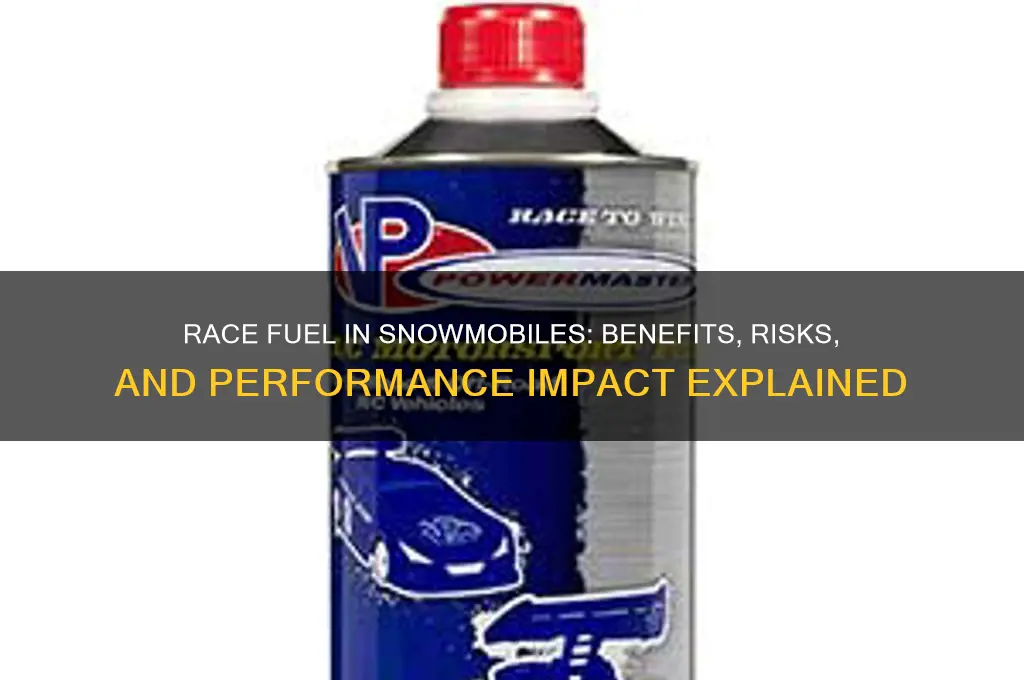 can i run race fuel in my snowmobile