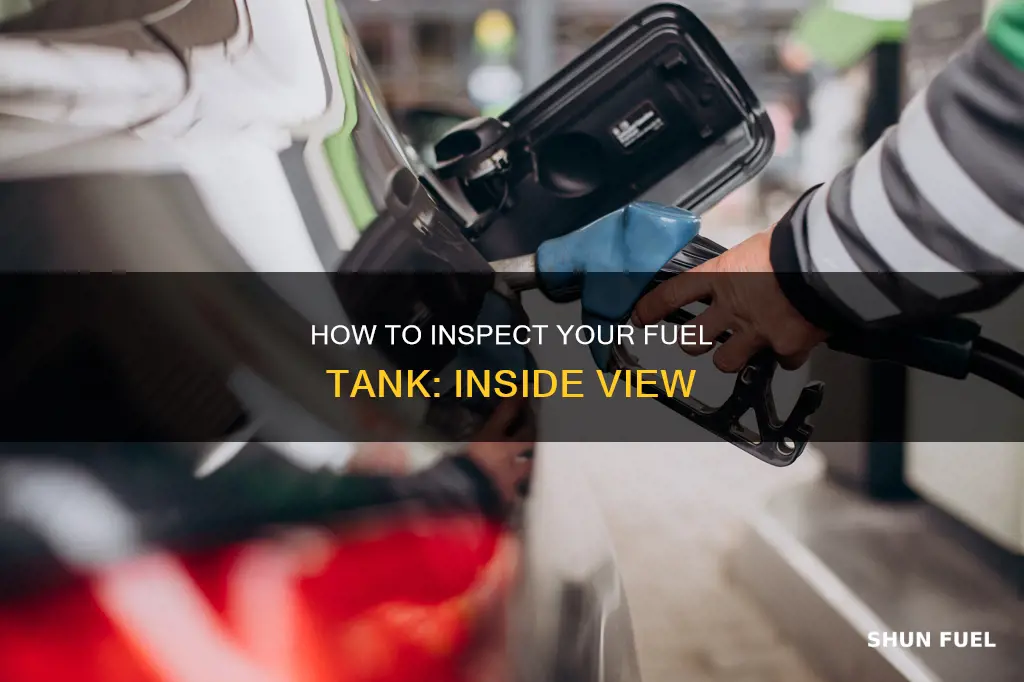 can i see fuel tank from inside of vehicle