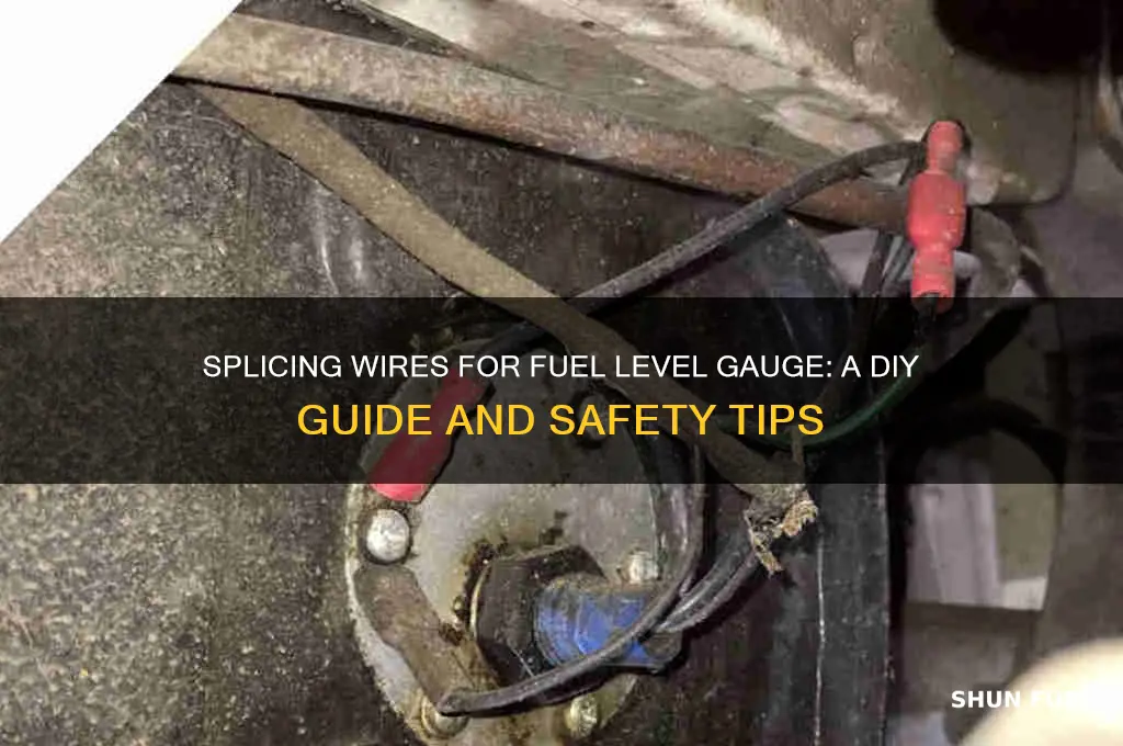 can i splice wire for fuel level gauge