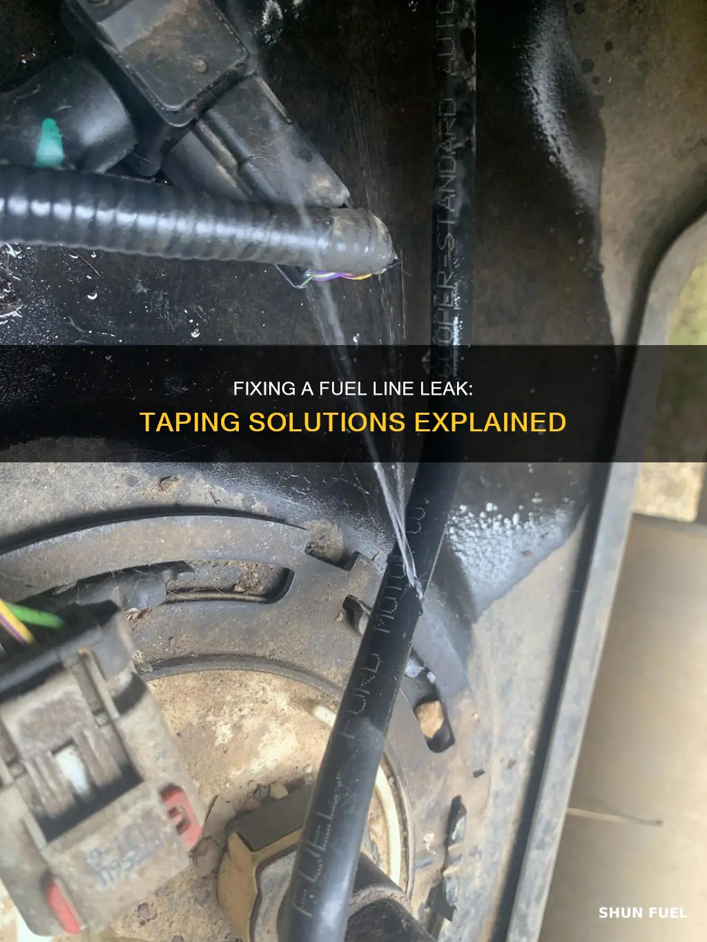 can i tape a leak in my fuel line