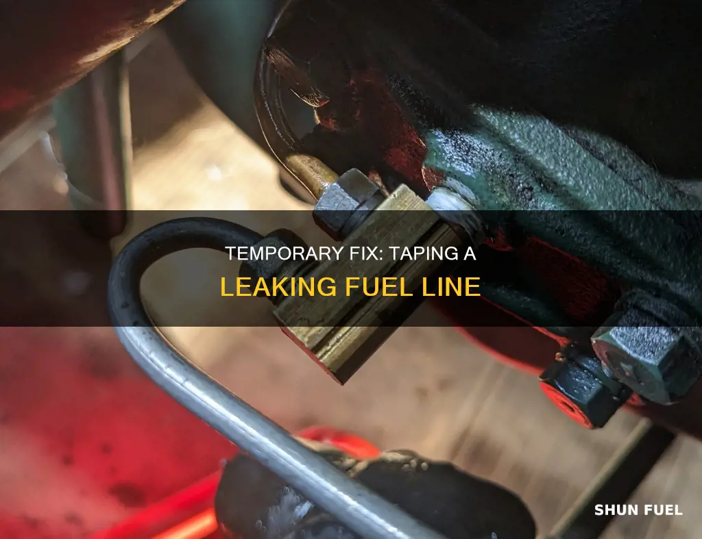can i tape a leak in my fuel line