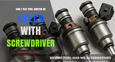 Testing Fuel Ignitor with a Screwdriver: Safe or Risky Method?