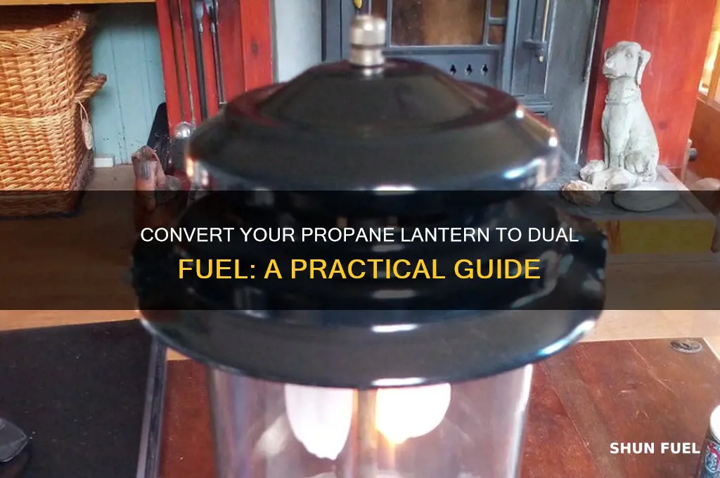 can i turn single propane latern into duel fuel