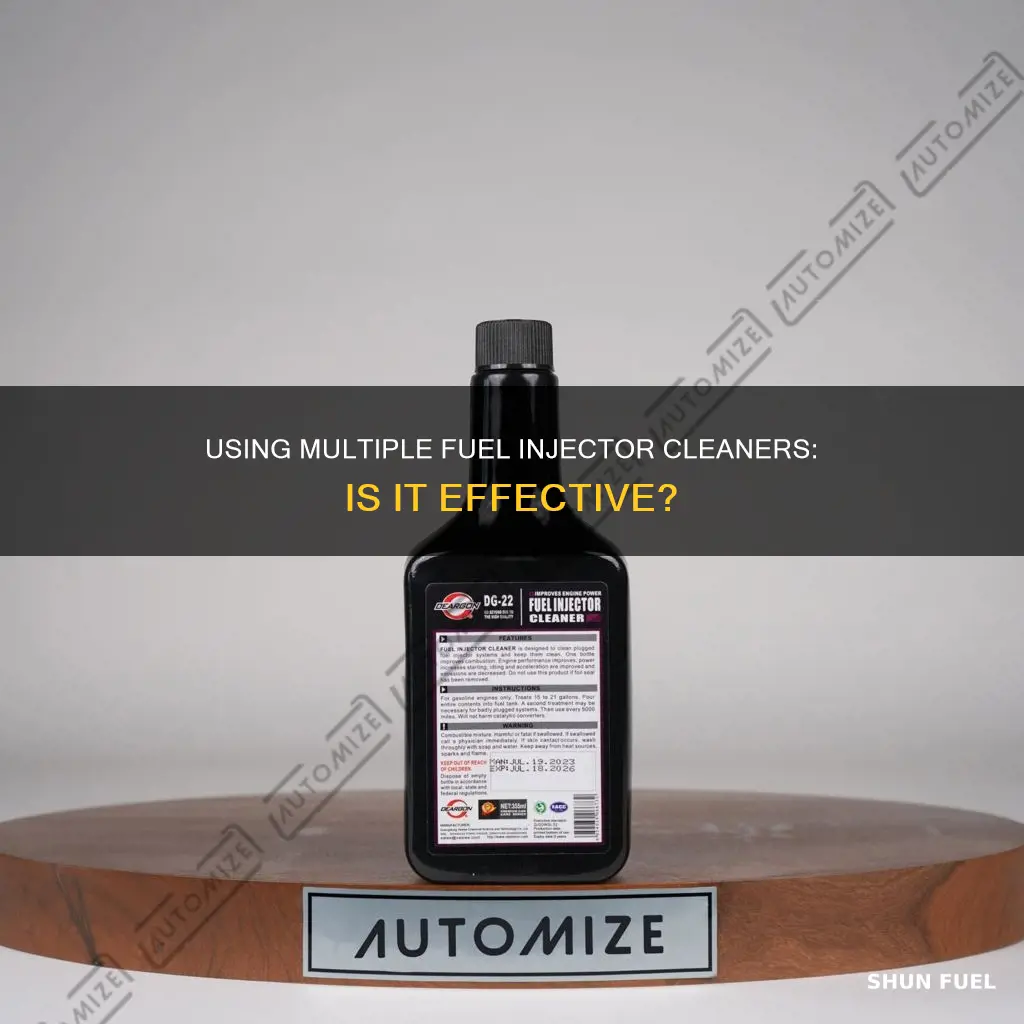 can i use 2 bottles of fuel injector cleaner