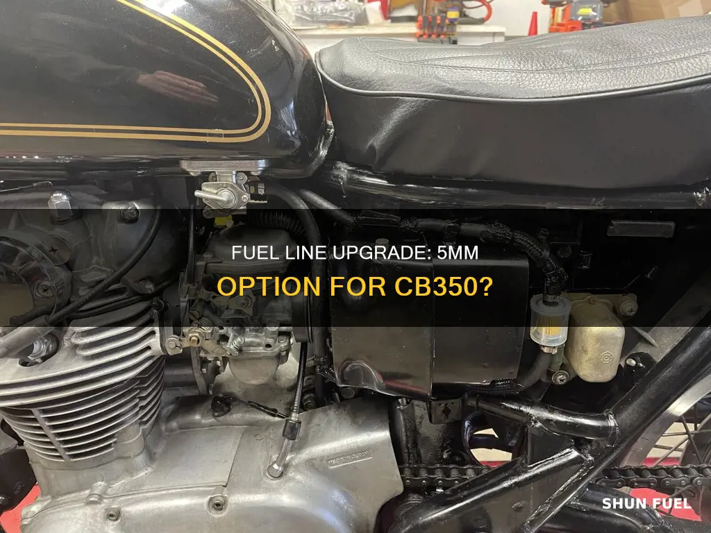 can i use 5mm fuel line on cb350