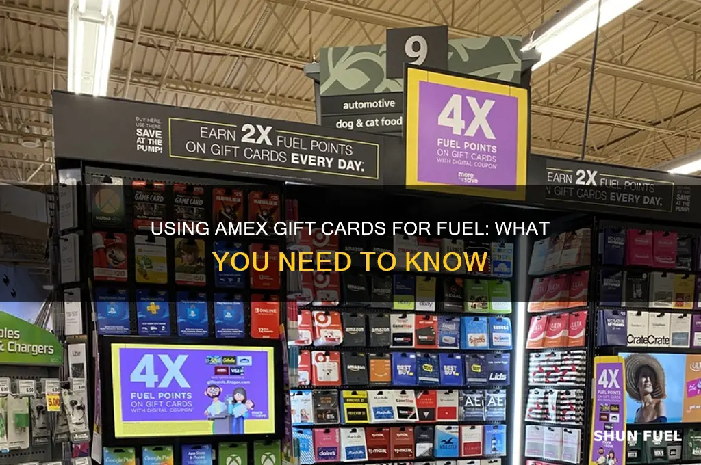 can i use a amex gift card for fuel