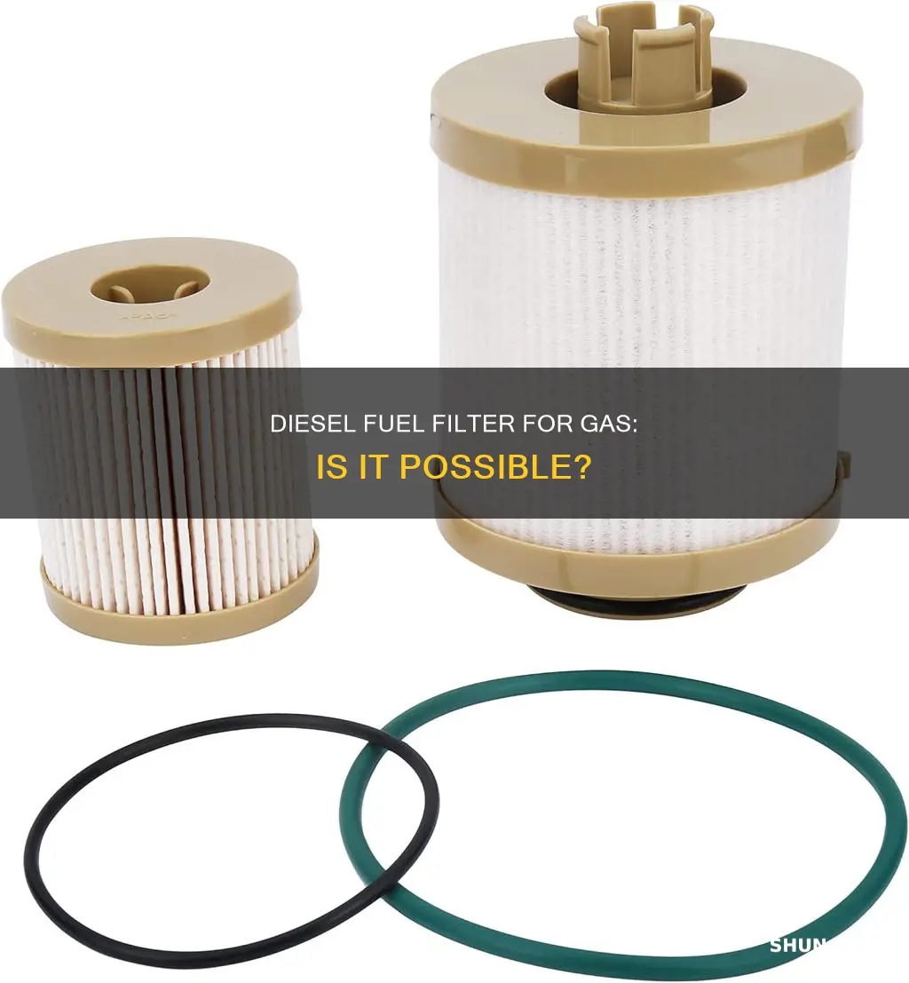 can i use a diesel fuel filter for gas