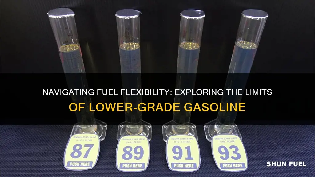 can i use a lower grade fuel in my car