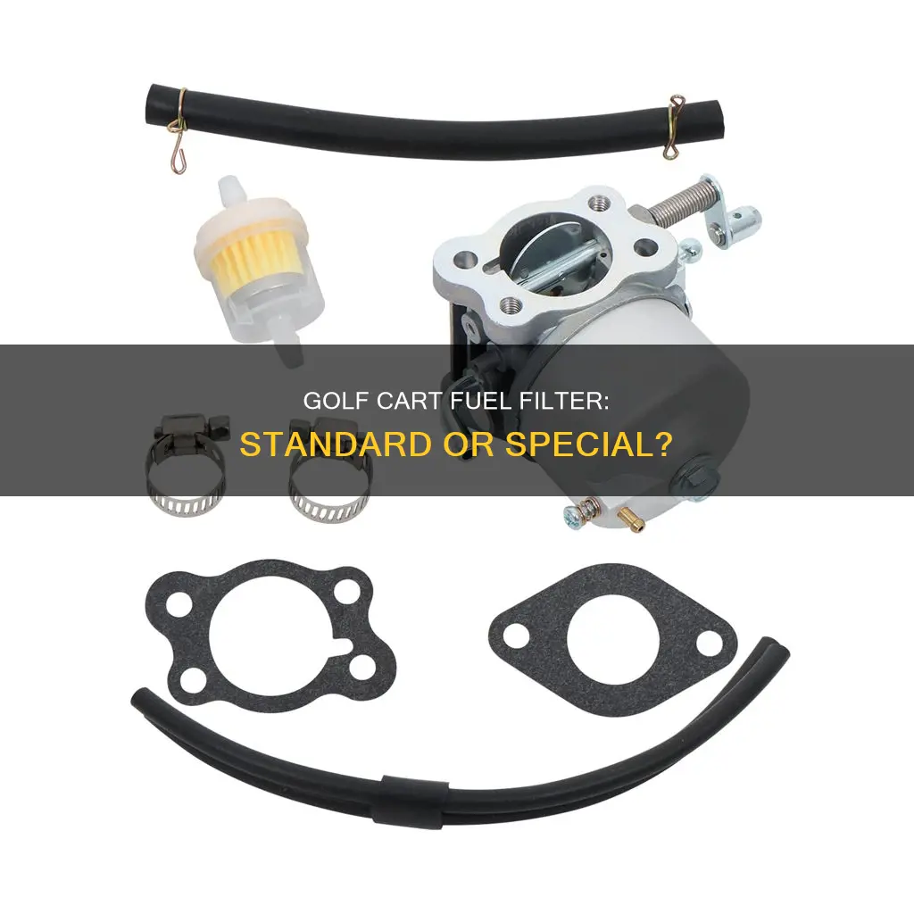 can i use a standard fuel filter in golf cart