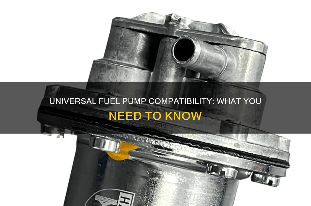 can i use a universal fuel pump