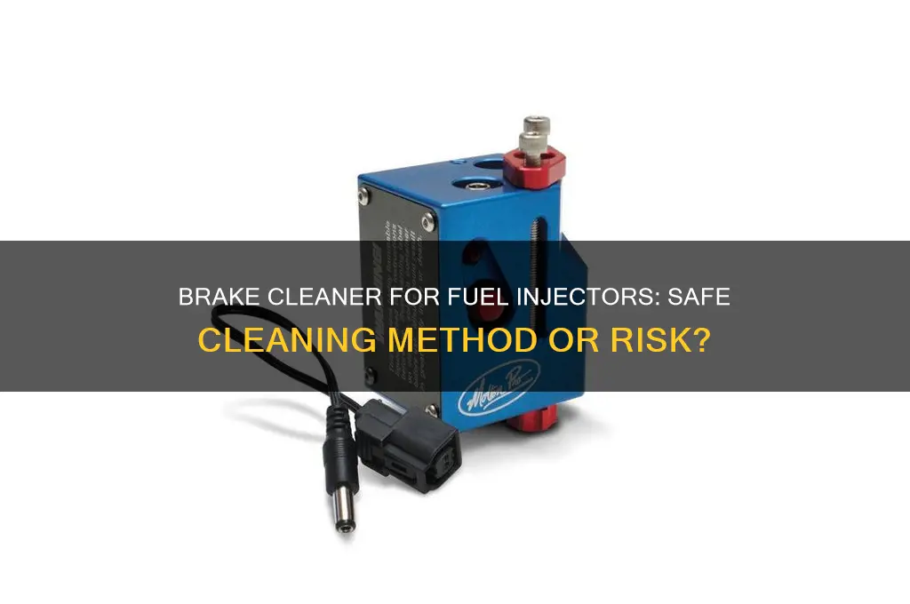 can i use brake cleaner to clean fuel injectors