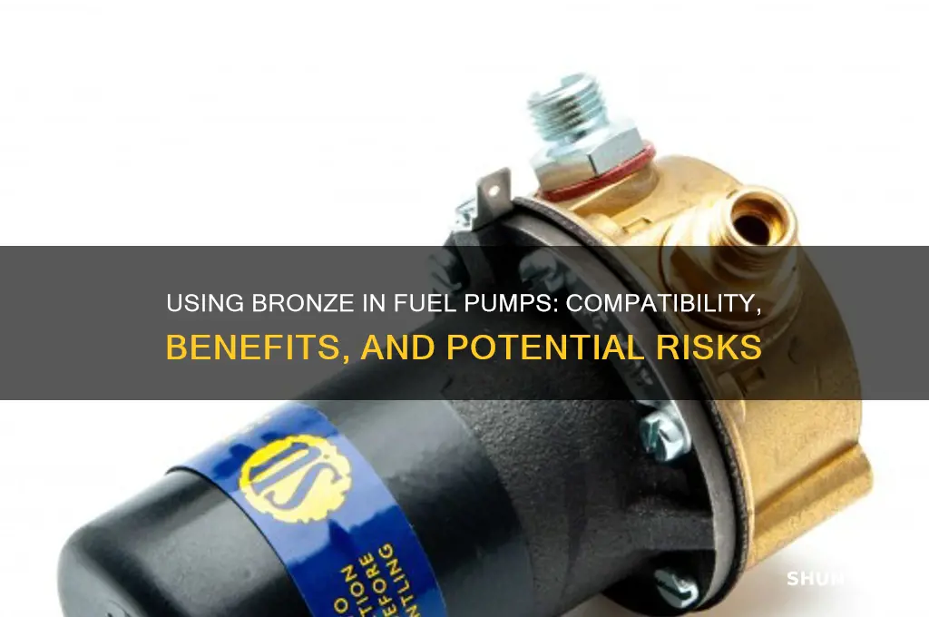 can i use bronze in a fuel pump application