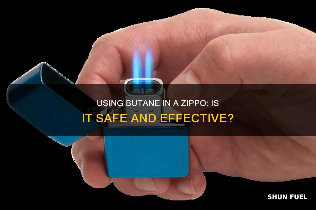 can i use butane fuel for a zippo
