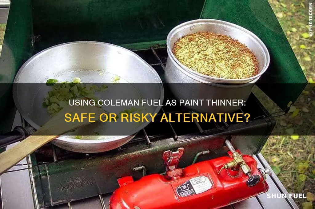 can i use coleman fuel as paint thinner