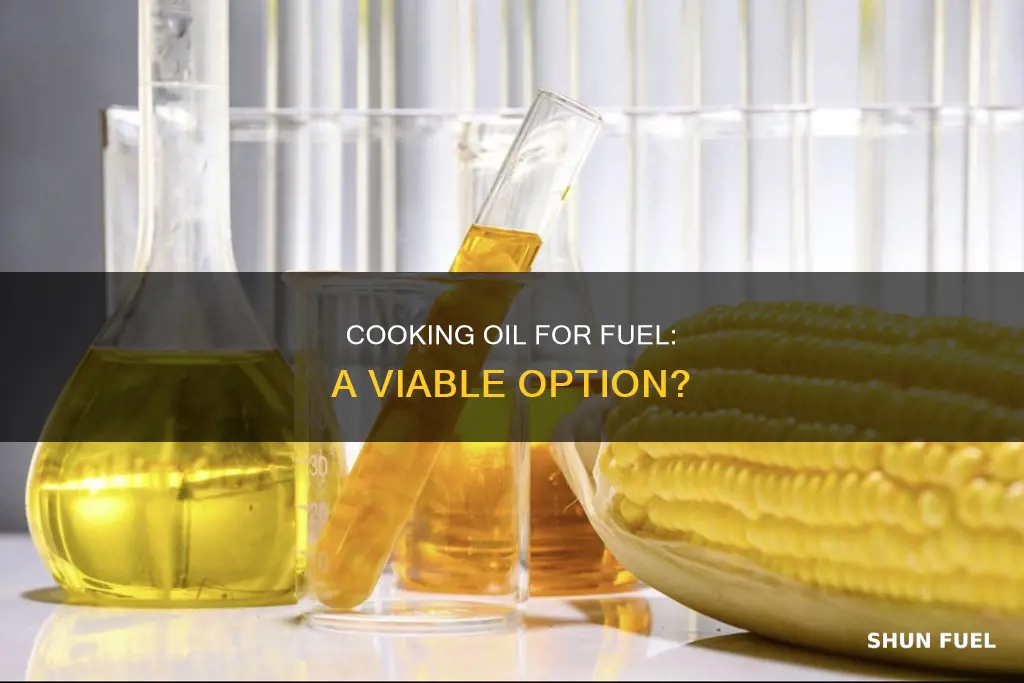 can i use cooking oil in my fuel oul tank