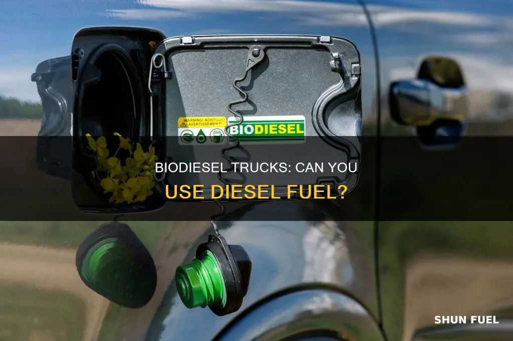 can i use diesel fuel in a biodiesel truck