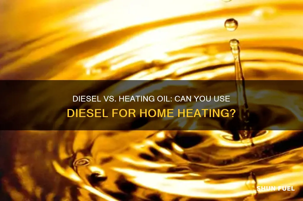 can i use diesel fuel instead of heating oil