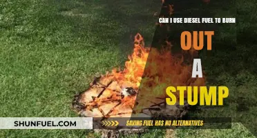 How to Use Diesel to Burn Out Tree Stumps