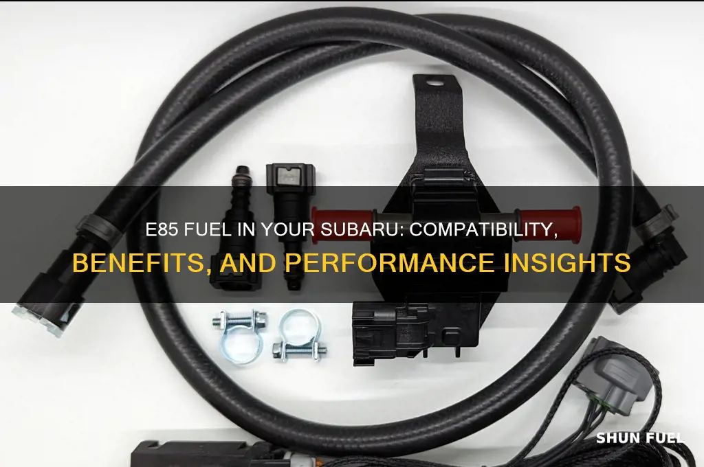 can i use e85 fuel in my subaru