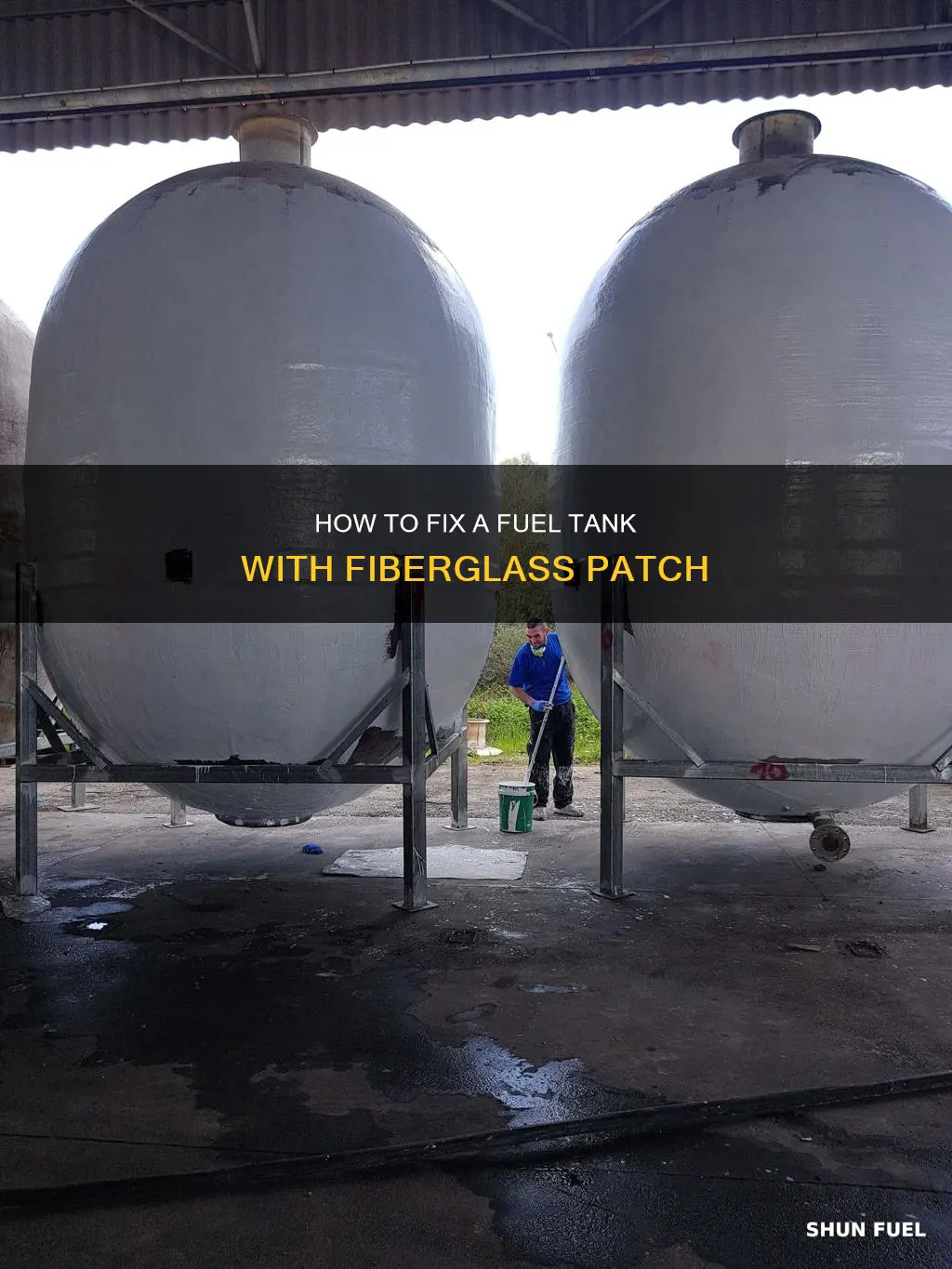 can i use fiberglass patch to repair fuel tank