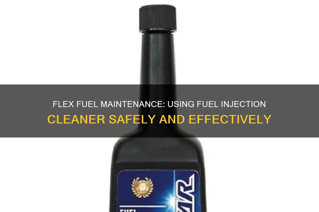 can i use fuel injection cleaner in a flex fuel