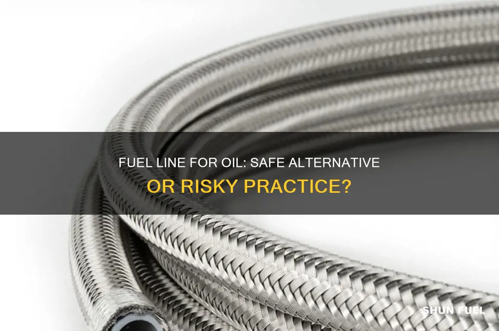 can i use fuel line for oil