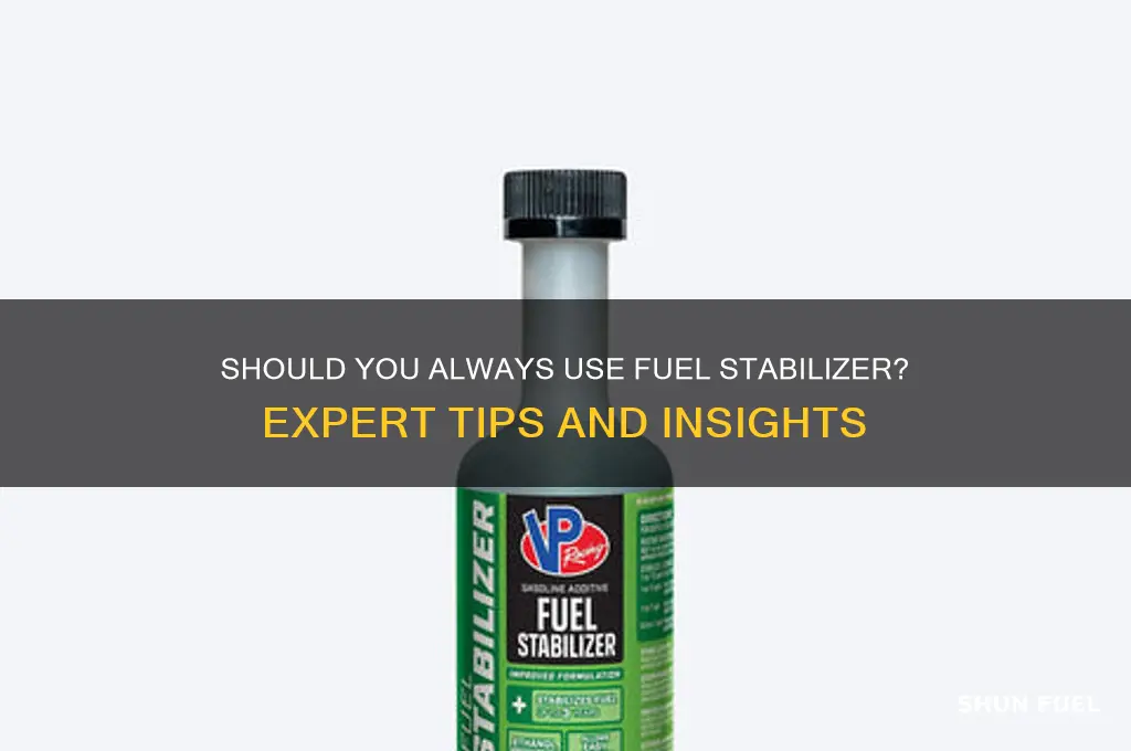 can i use fuel stabilizer all the time